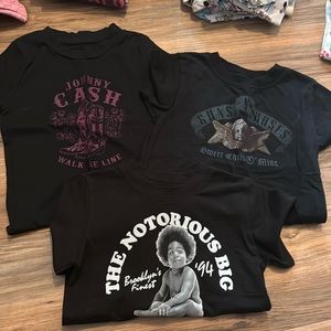 Set of 3 band tees